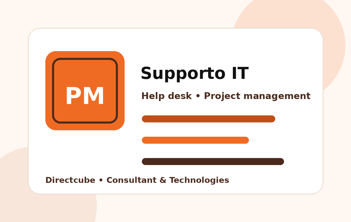 Supporto IT, governance e project management